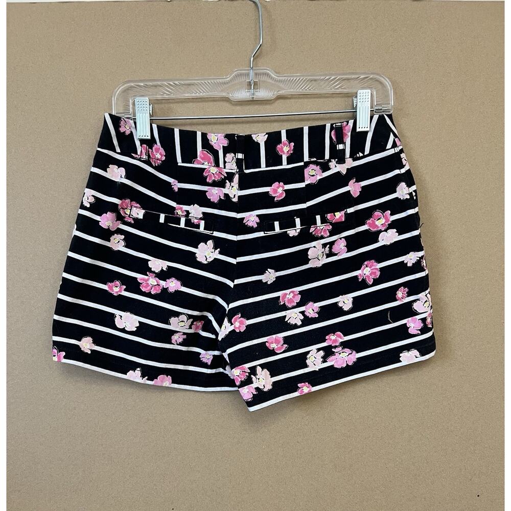 Elle NWT Venice Black/White/Pink Mid-Thigh Relaxed Hip & Legs Stretchy Shorts 4